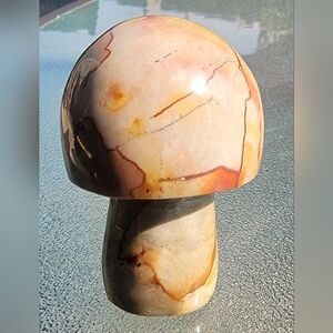 Large Polychrome / Desert Jasper Mushroom Natural Gemstone 47x27mm Reiki Chakra